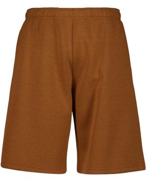 MM6 by Maison Margiela Caramel Regular Fit Coated Shorts - Brown