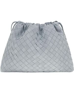 Bottega Veneta Drawstring Clutch - Grey