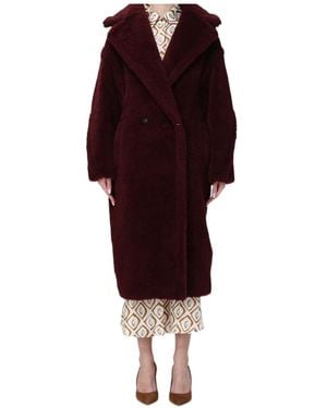 Max Mara Long-Sleeved Coat - Red