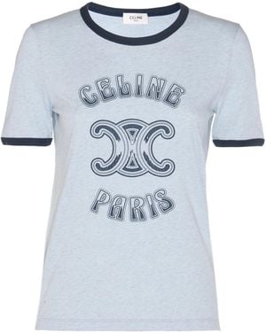 Celine Paris 70S T-Shirt in Pink | Lyst