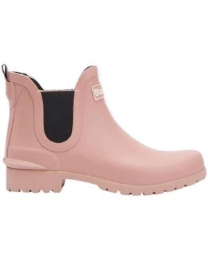 Barbour Chelsea Boots - Pink