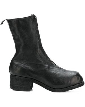 Guidi Zip Detail Boots - Black
