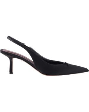Neous Moriah Lace-Trimmed Twill Slingback Pumps - Multicolor