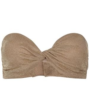 GIUSEPPE DI MORABITO Strapless Knot Top - Natural