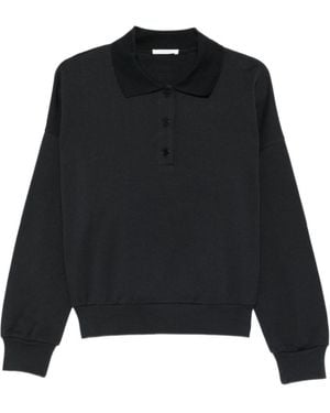 The Row Long-Sleeve Polo Shirt - Black