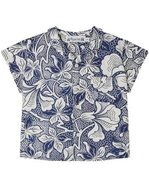 Bonpoint Gerald Floral Print Shirt - Blue