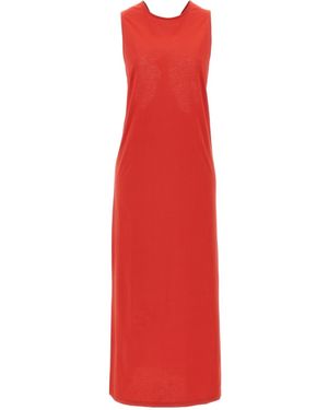 Loulou de Saison Rayna Elegant Midi Dress - Red