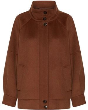 Marella Cashmere-Blend Jacket - Brown