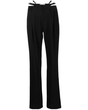 Dion Lee Logo Casual Trousers - Black