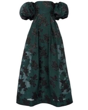 Rebecca Vallance Beryl Off-Shoulder And Thread Dress - Green