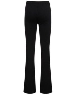 Magda Butrym Knitted Straight-Leg Casual Trousers - Black
