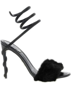 Rene Caovilla Margot Sandals - Black