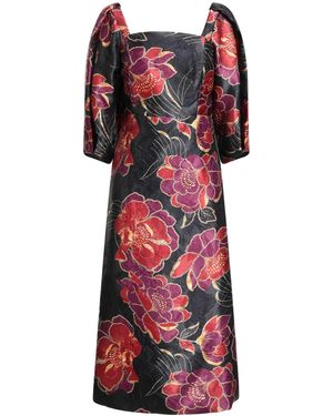 FARM Rio Square Neck Dress - Red