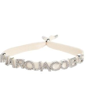 Marc Jacobs Logo Embellished Bracelet - White