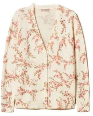 Twinset Printed Cardigan - Natural
