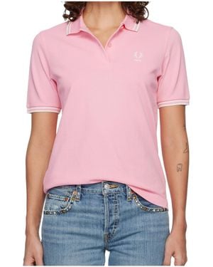 Comme des Garçons Short-Sleeved Polo Shirt - Pink