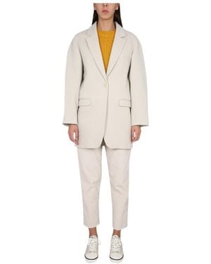Isabel Marant V-Neck Single-Breasted Tailored Jacket - White