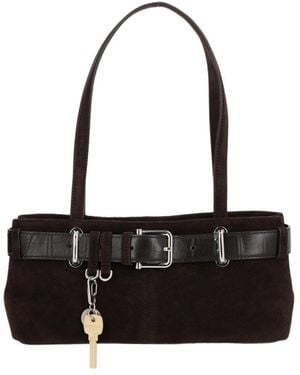 OSOI Key-Decorated Mini Shoulder Bag - Black