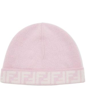 Fendi Women\'s Hat in Pink and Gray Wool beanie Fendi Pink size S International in Wool - 50607670 main image 2
