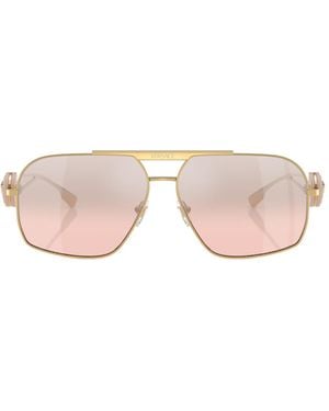 Versace Geometric Frame Sunglasses - Pink
