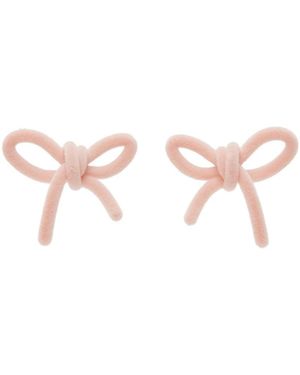 ShuShu/Tong Bow Earrings - Pink