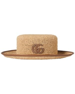 Gucci Boater Hat - White
