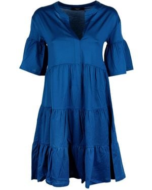 Weekend by Maxmara Short-Sleeved Dress - Blue