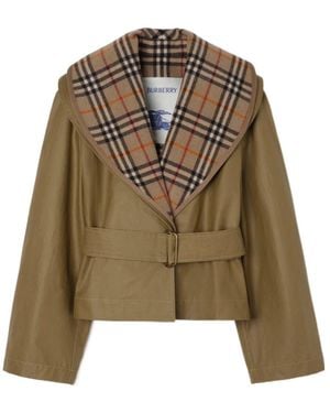 Burberry Check-Warmer Jacket - Green