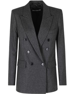 Department 5 Double-Breasted Blazer - Black