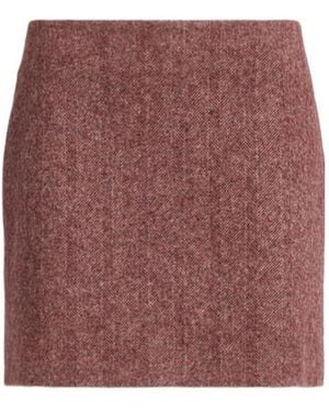 Blazé Milano Coci Wool Mini Skirt - Red