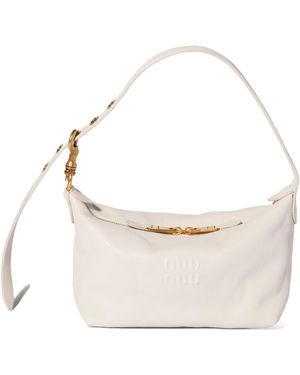 Miu Miu Spirit Nappa Leather Bag - White