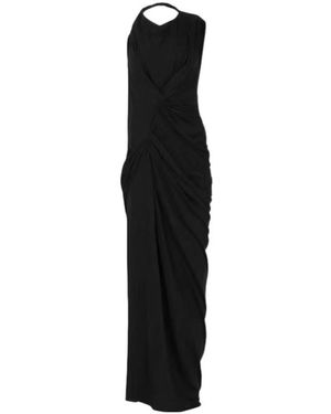 Entire studios Oaklyn Draped Halterneck Dress - Black