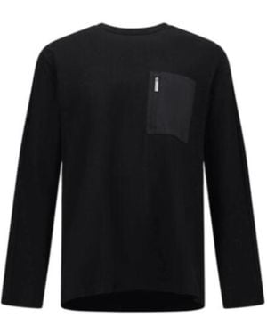 Herno Zip-Pocket Long Sleeved T-Shirt - Black