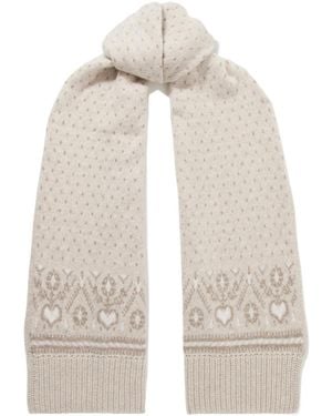 KHAITE Rectangular Scarf - White