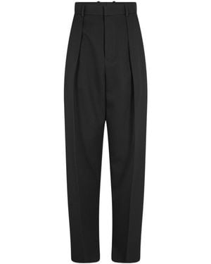 Bottega Veneta High Waist Casual Trousers - Black