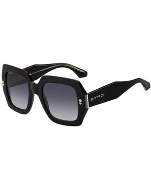 Etro Mania Square Frame Sunglasses - Metallic
