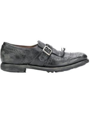 Church's Shanghai Brogue Monk Shoes - Grey