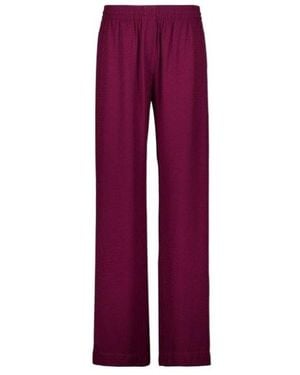 CASABLANCA Monogram Satin Lounge Trousers - Red