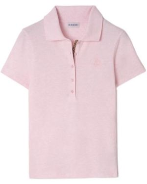 Burberry Cotton Polo Shirt - Pink