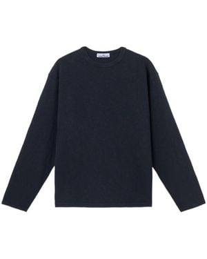 Stone Island Regular-Fit Long-Sleeve T-Shirt With Tonal Embroidery - Blue