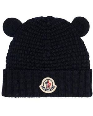 Moncler Virgin Wool Beanie - Black