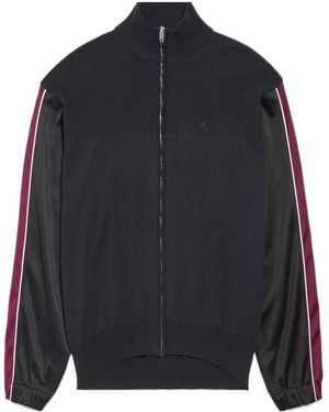 Balenciaga Hybrid Zip-Up Sweatshirt - Blue