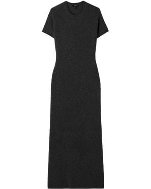 Theory Wool And Cashmere-Blend Maxi Dress - Black