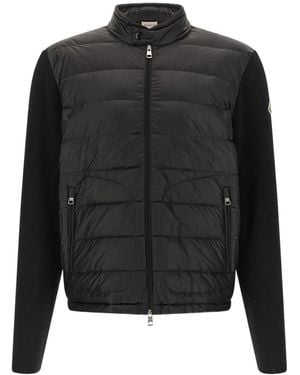 Moncler Padded Cardigan - Black