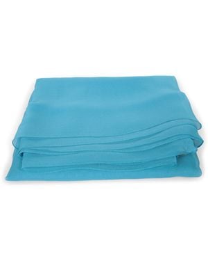 Alberta Ferretti Semi Sheer Scarf - Blue