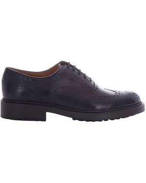 Doucal's Brogue Derby Shoes - Blue