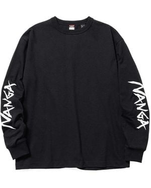 NANGA Logo Long-Sleeve T-Shirt - Black