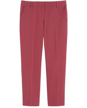 Weekend by Maxmara Cropped Slim Pants - Red