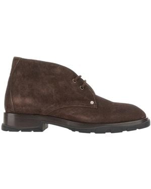 McQueen Lace-Up Boots - Brown