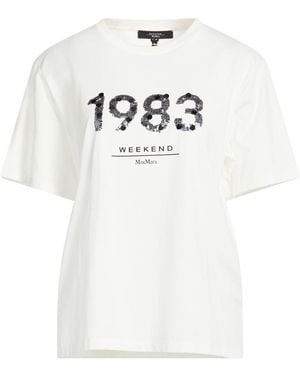 Weekend by Maxmara Solidcolor Shortsleeve Tshirt - White